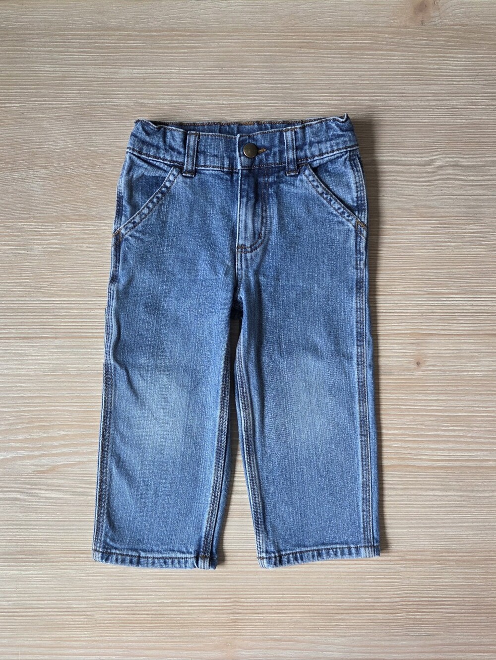 Carhartt Toddler Carpenter Utility Jeans Pants with Elastic Waist Boys Size 2T